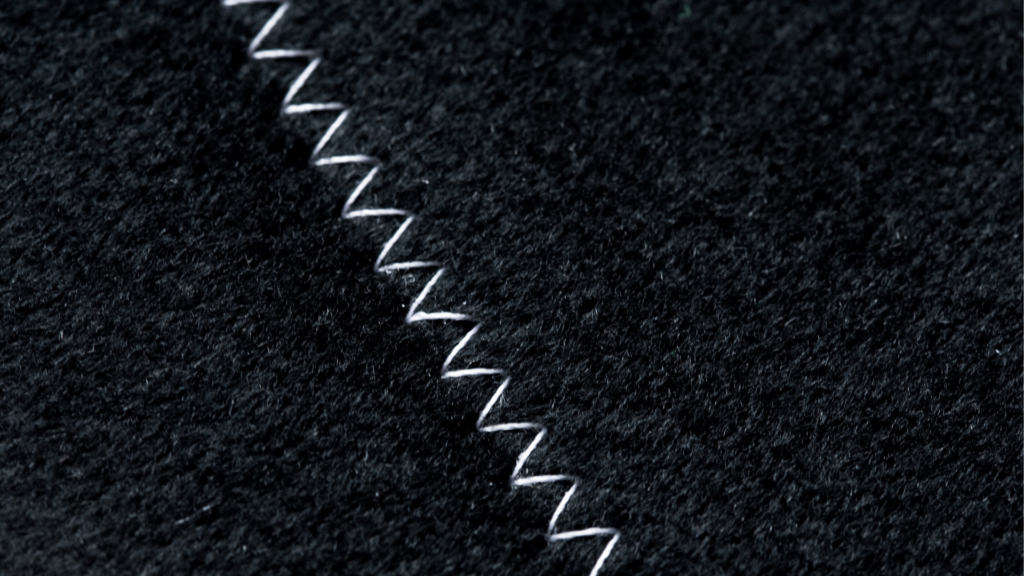 Stitches on a fabric
