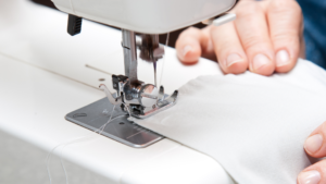 Overcast stitch sewing machine banner